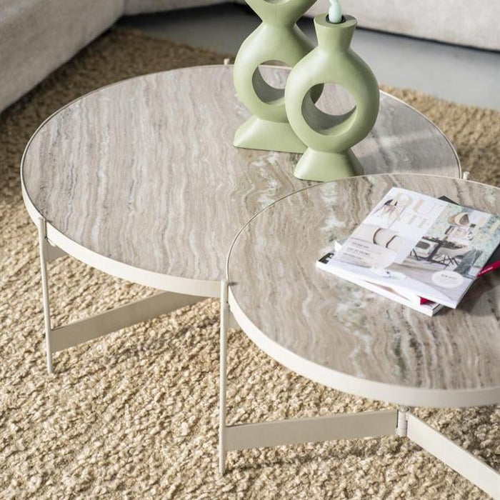 Salontafel Sib | Beige Marmer