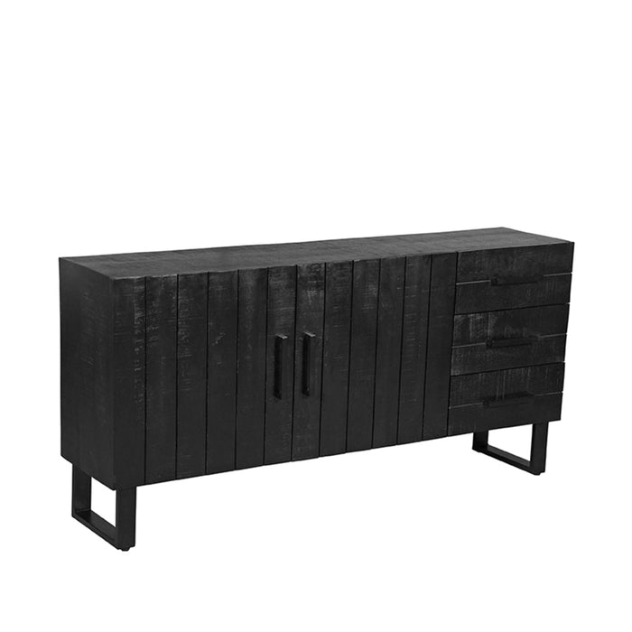 Dressoir Santos | Zwart Mangohout