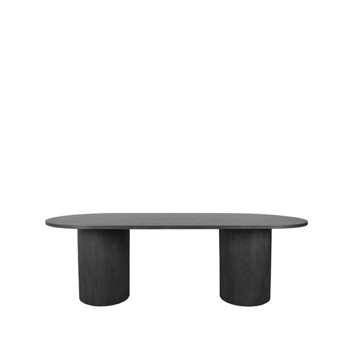 Eettafel Oliva | Ovaal | Zwart Eikenhout