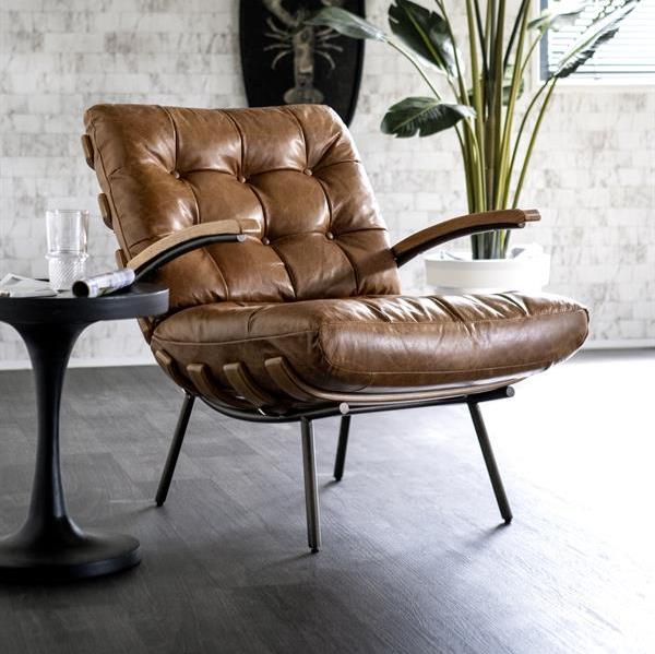 Fauteuil Bastiaan | Cognac Leer