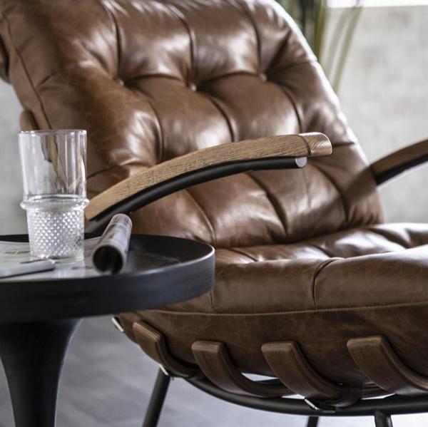 Fauteuil Bastiaan | Cognac Leer