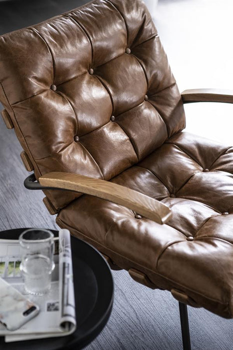 Fauteuil Bastiaan | Cognac Leer