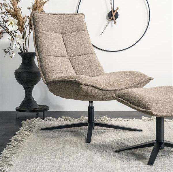 Relaxfauteuil Marcus | Beige Polyester