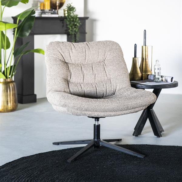 Fauteuil Danica | Beige Polyester