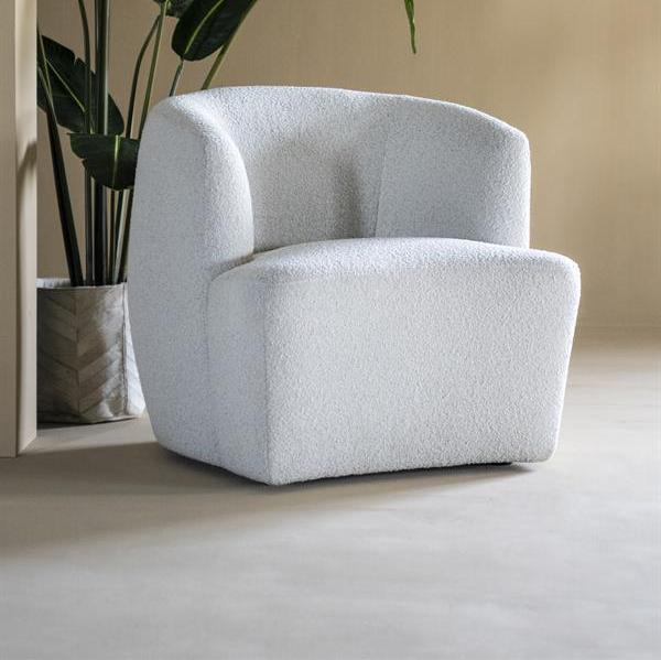 Fauteuil Charlotte | Wit Stof