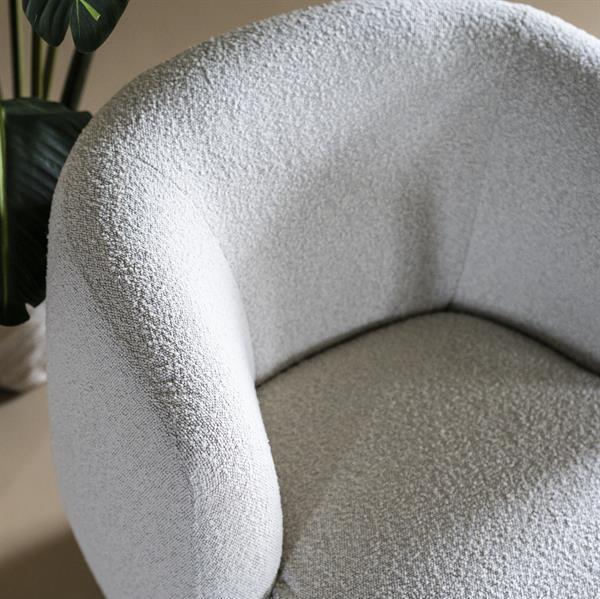 Fauteuil Charlotte | Wit Stof