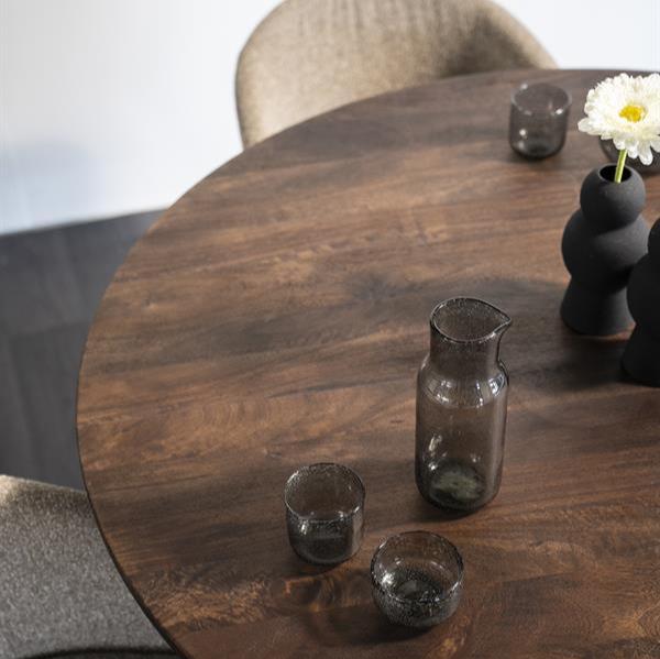 Eettafel Aron | Bruin Mangohout | Rond