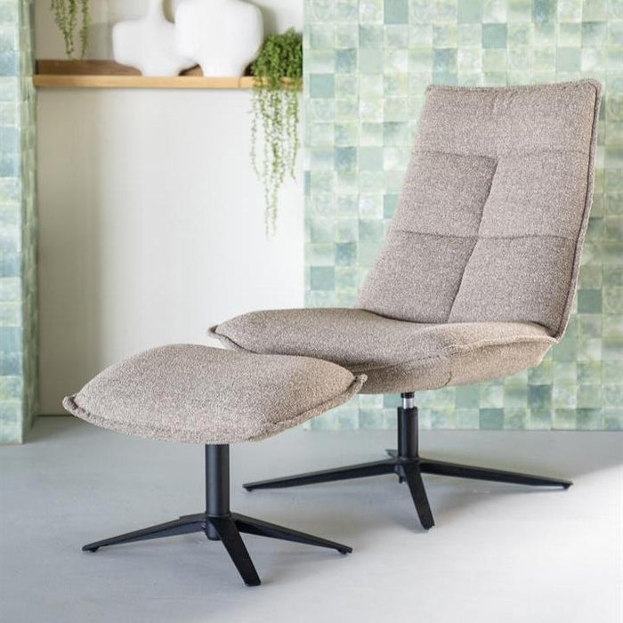 Relaxfauteuil Marcus | Beige Polyester