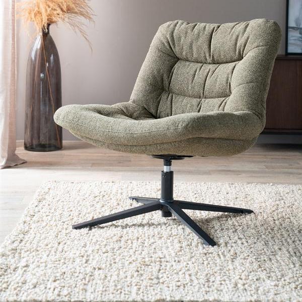 Fauteuil Danica | Groen Polyester