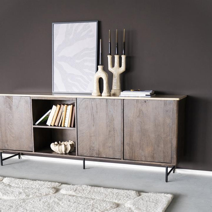 Dressoir Lio | Bruin Travertin