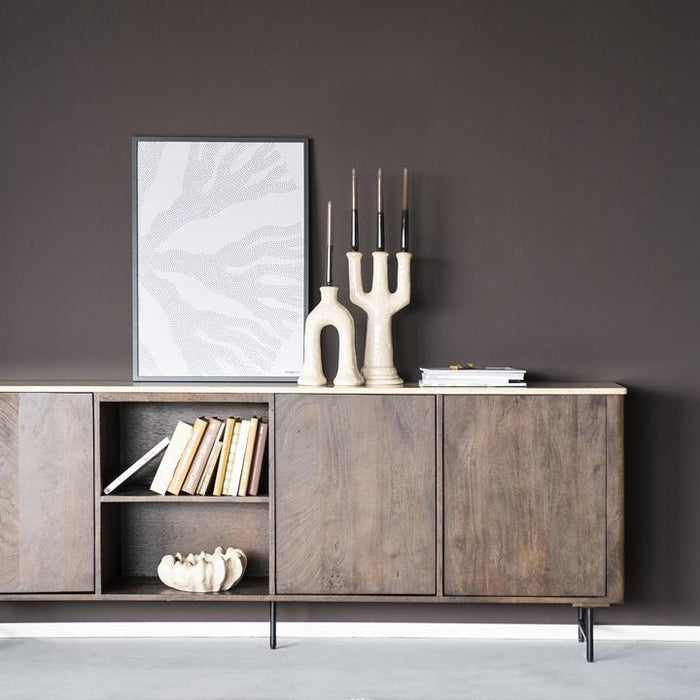 Dressoir Lio | Bruin Travertin