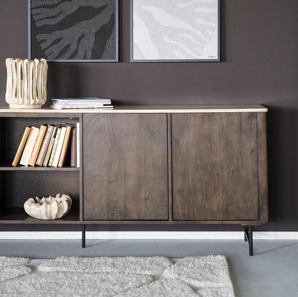 Dressoir Lio | Bruin Travertin