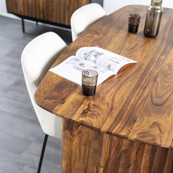 Eettafel Alexander | Bruin Sheeshamhout