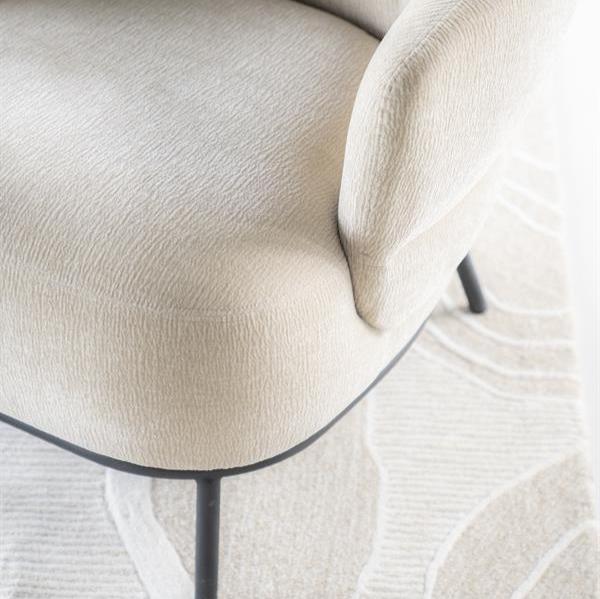 Fauteuil David | Taupe Polyester | Met Armleuning