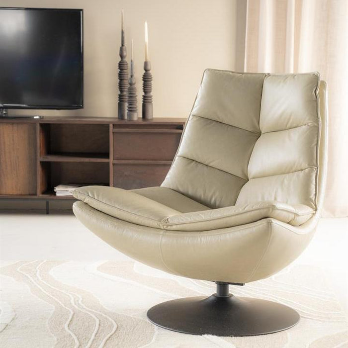 Fauteuil Sven | Beige Leer