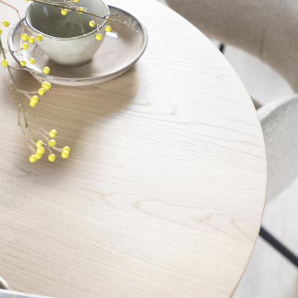 Eettafel Nola | Naturel Eiken Fineer | Rond