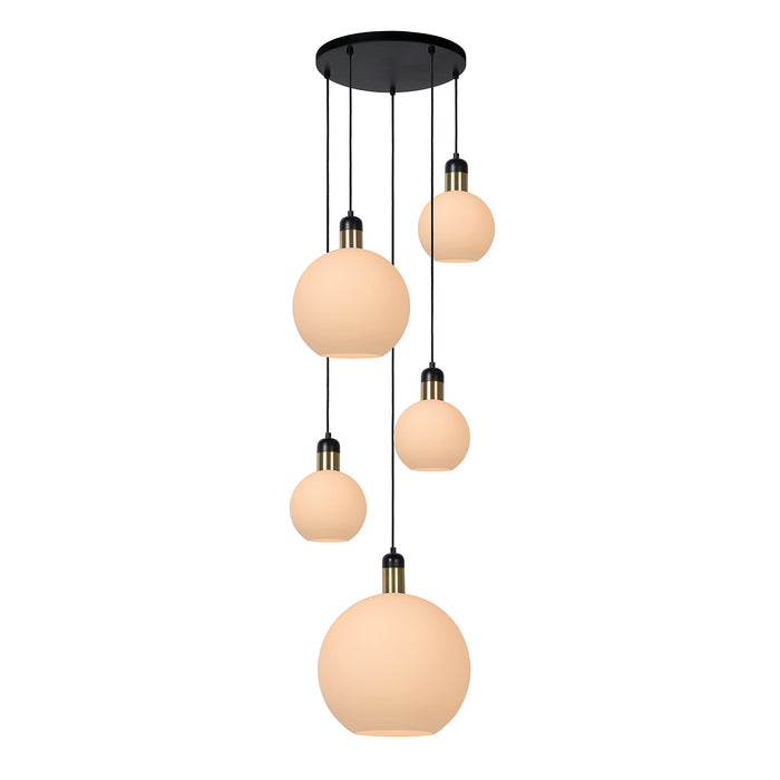 Hanglamp Julius | 5 Lampen | E27 | Opaal