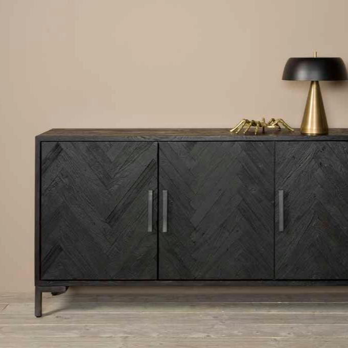 Dressoir Ziano | Zwart Hout