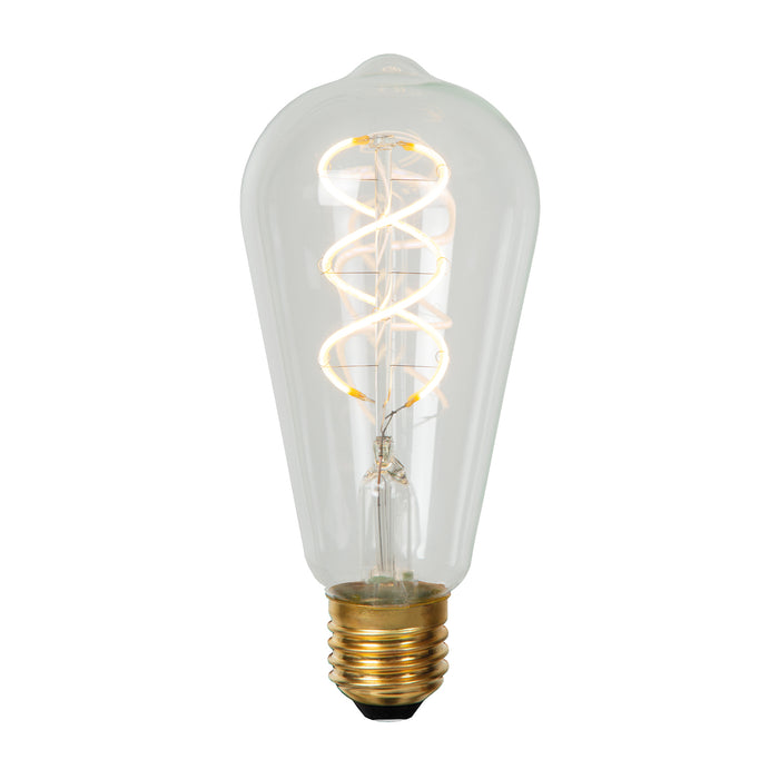 Lichtbron ST64 | LED Dimbaar | Filament Bol Ø6,4 | Transparant Glas