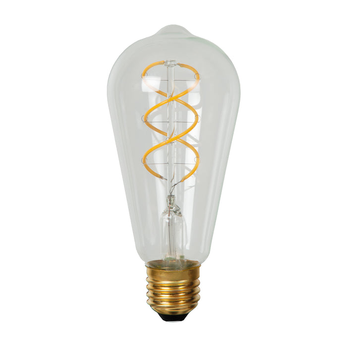 Lichtbron ST64 | LED Dimbaar | Filament Bol Ø6,4 | Transparant Glas