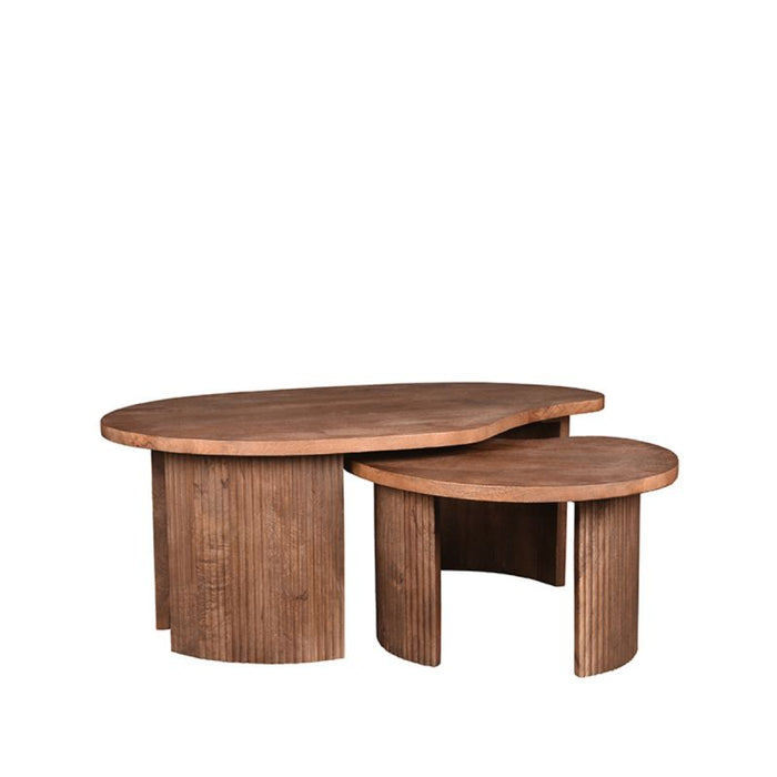 Salontafel Set Timon | Espresso Mangohout