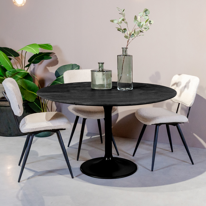 Eettafel Otto | Zwart Mangohout