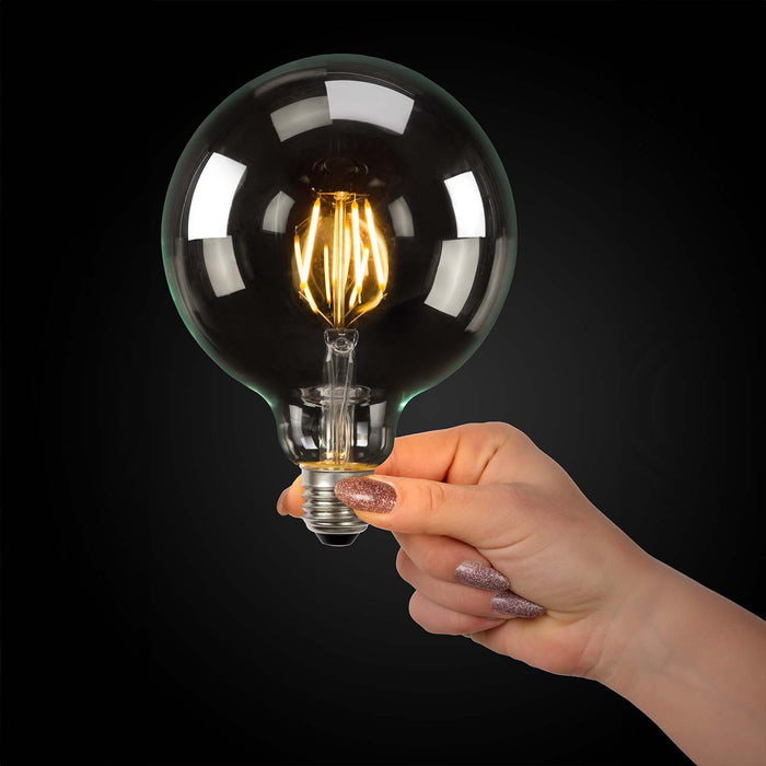 Lichtbron G125 | LED Dimbaar | Filament Bol Ø12,5 | Transparant Glas