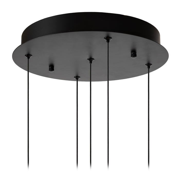 Hanglamp Sentubal | 5 hangend | Zwart