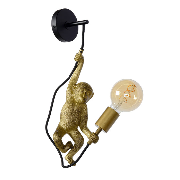 Wandlamp Extravaganza Chimp | Zwart