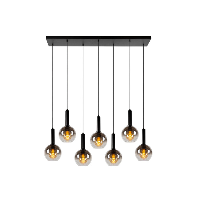 Hanglamp Marius | 7 Lampen | Zwart