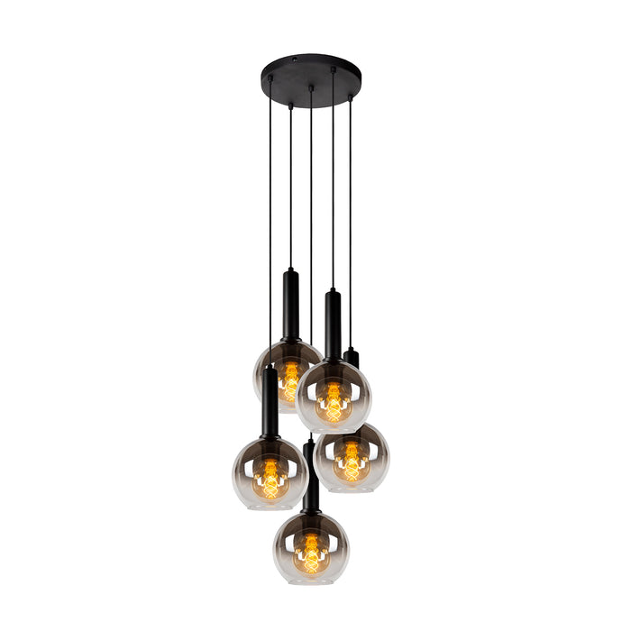 Hanglamp Marius | 5 Lampen | Ø 55 cm | Zwart