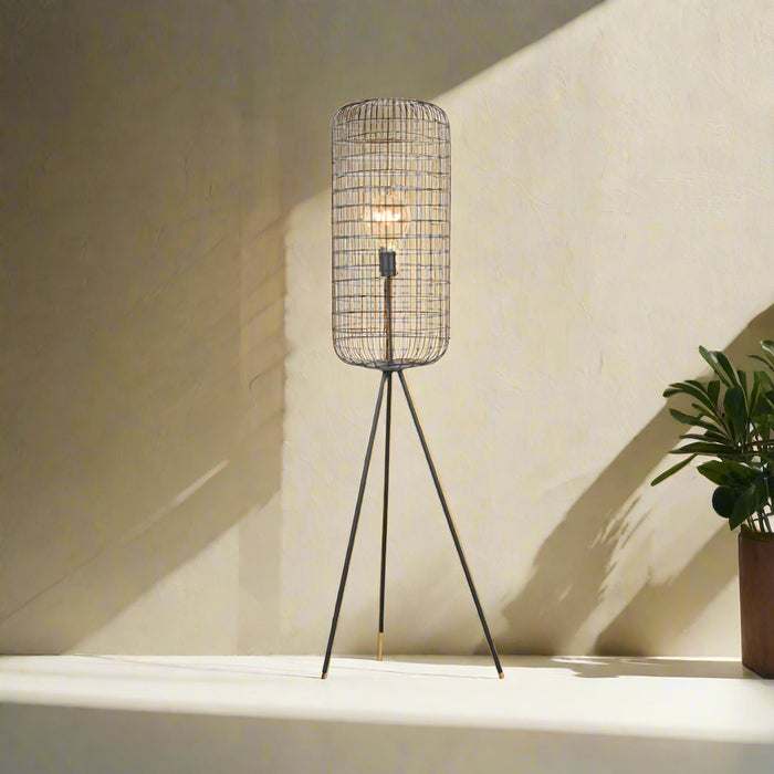 Vloerlamp Solido | Zwart Metaal