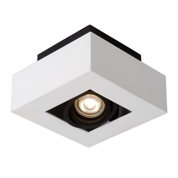 Plafondspot Xirax | 1-Lichts | LED Dim to warm | Wit Metaal