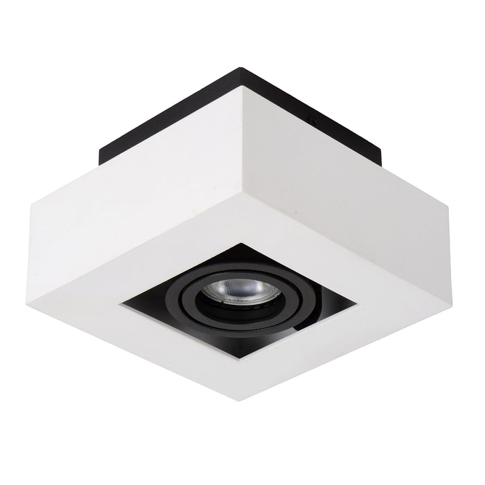 Plafondspot Xirax | 1-Lichts | LED Dim to warm | Wit Metaal