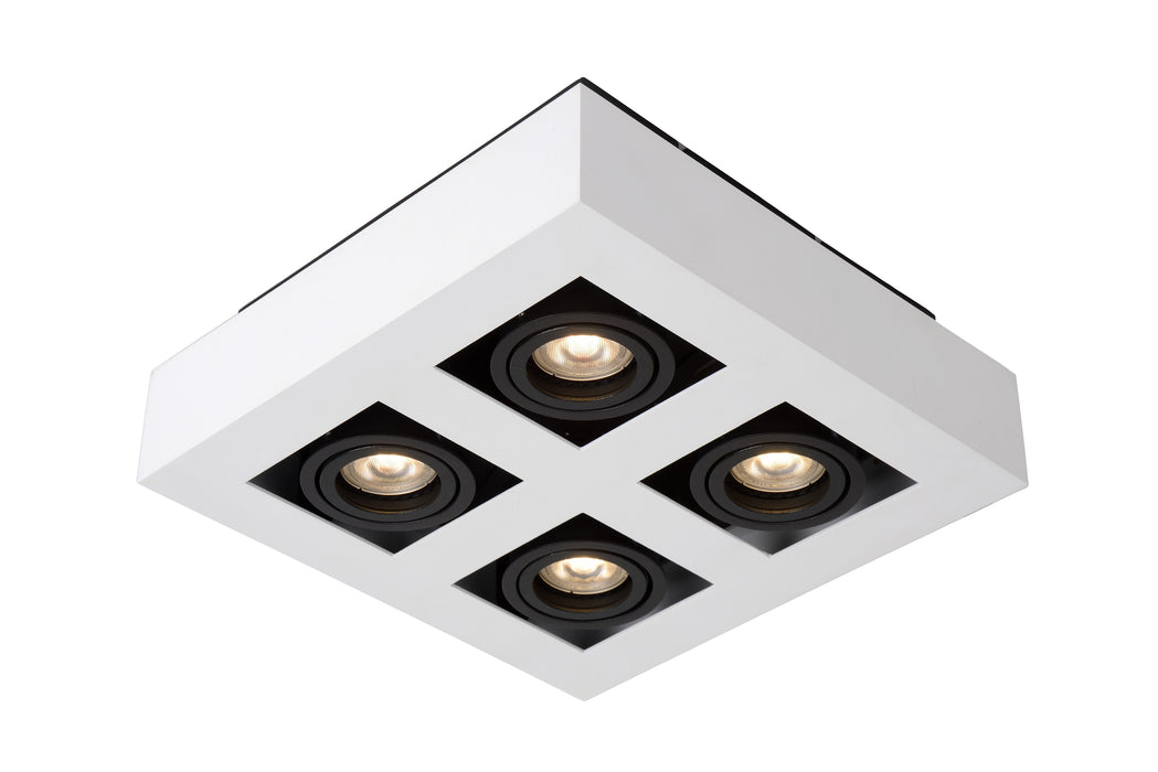 Plafondspot Xirax | 4-Lichts | LED Dim to warm | Wit Metaal