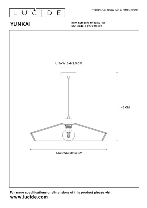 Hanglamp Yunkai | Ø 50 cm | Naturel