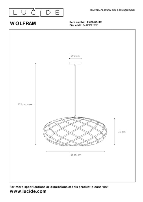 Hanglamp Wolfram | Ø 12,5 cm | Goud