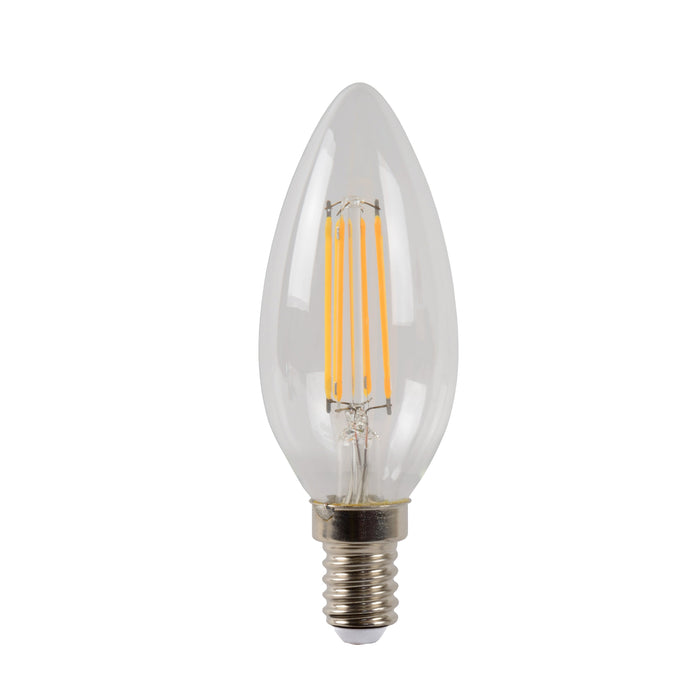 Lichtbron C35 | LED Dimbaar | Filament Bol Ø3,5 | Transparant Glas