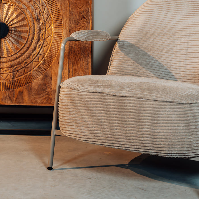 Fauteuil Elton | Rib Sand