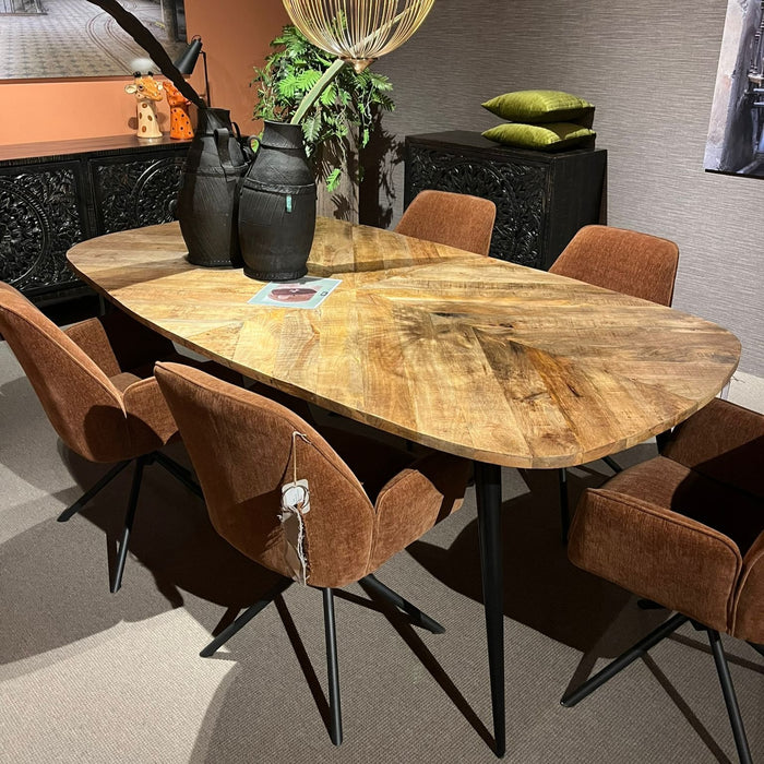 Eettafel Silvi | Naturel Mangohout